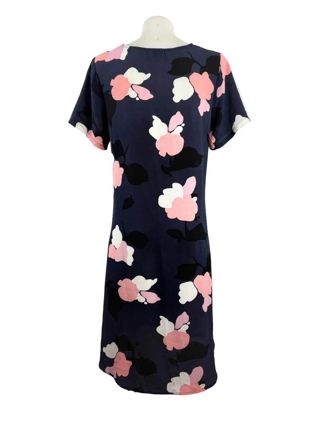 Leoni | Floral Shift Dress | Navy, Blush & White | XS