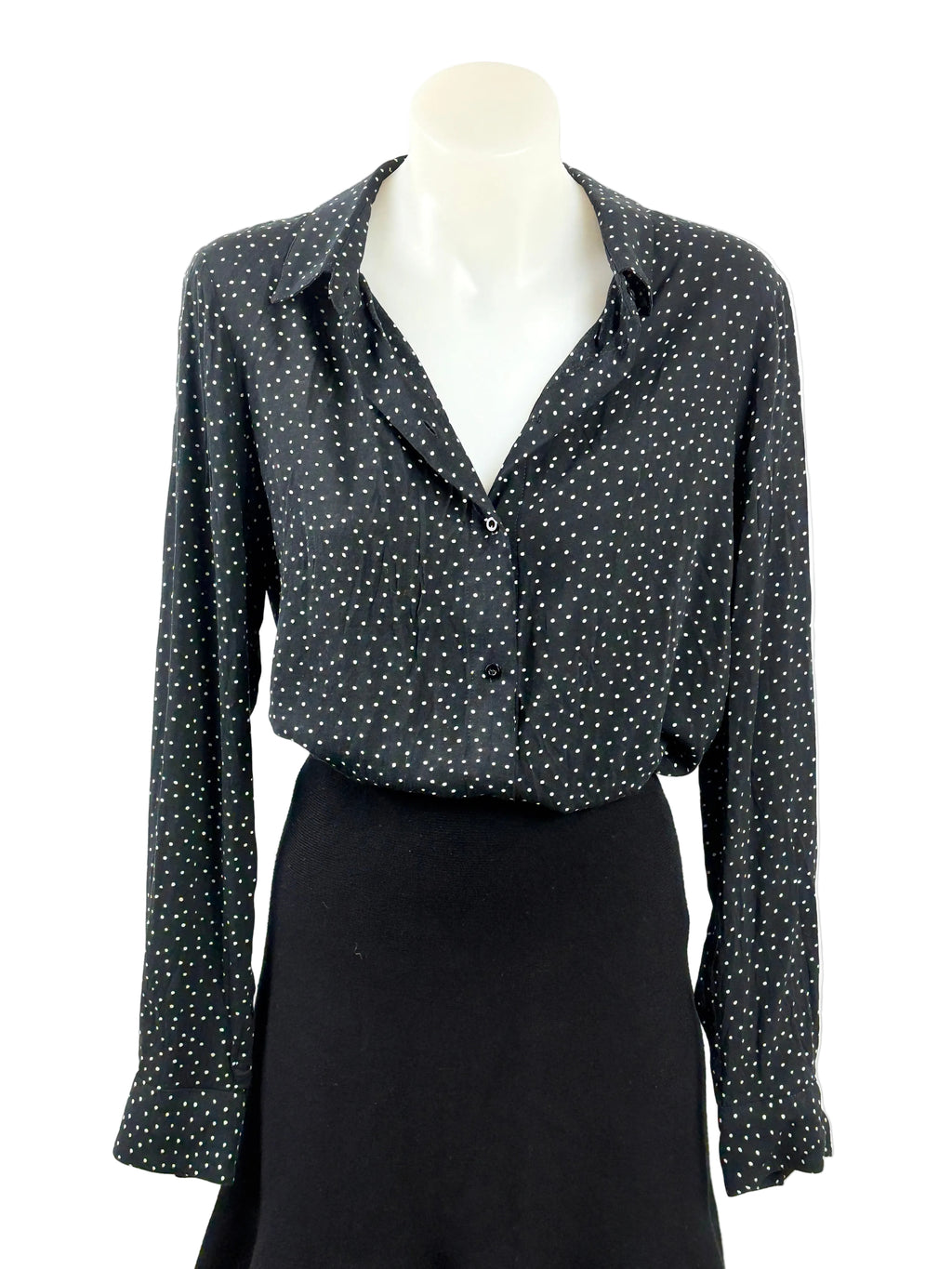 Witchery | Polka Dot Button-Up Shirt | Size 10