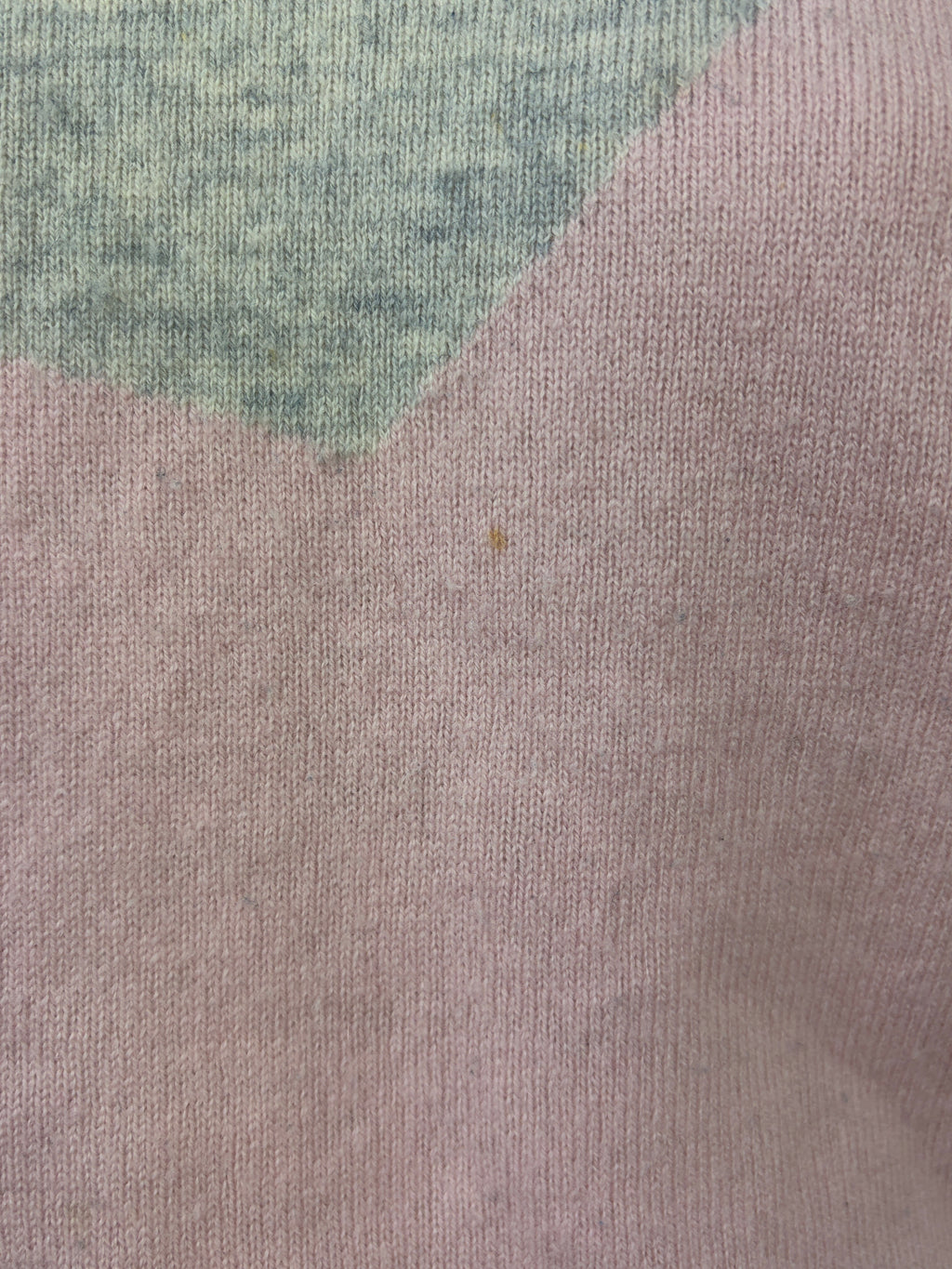 Ali Cashmere Star Jumper — Grey Marle & Blush Pink - Size S