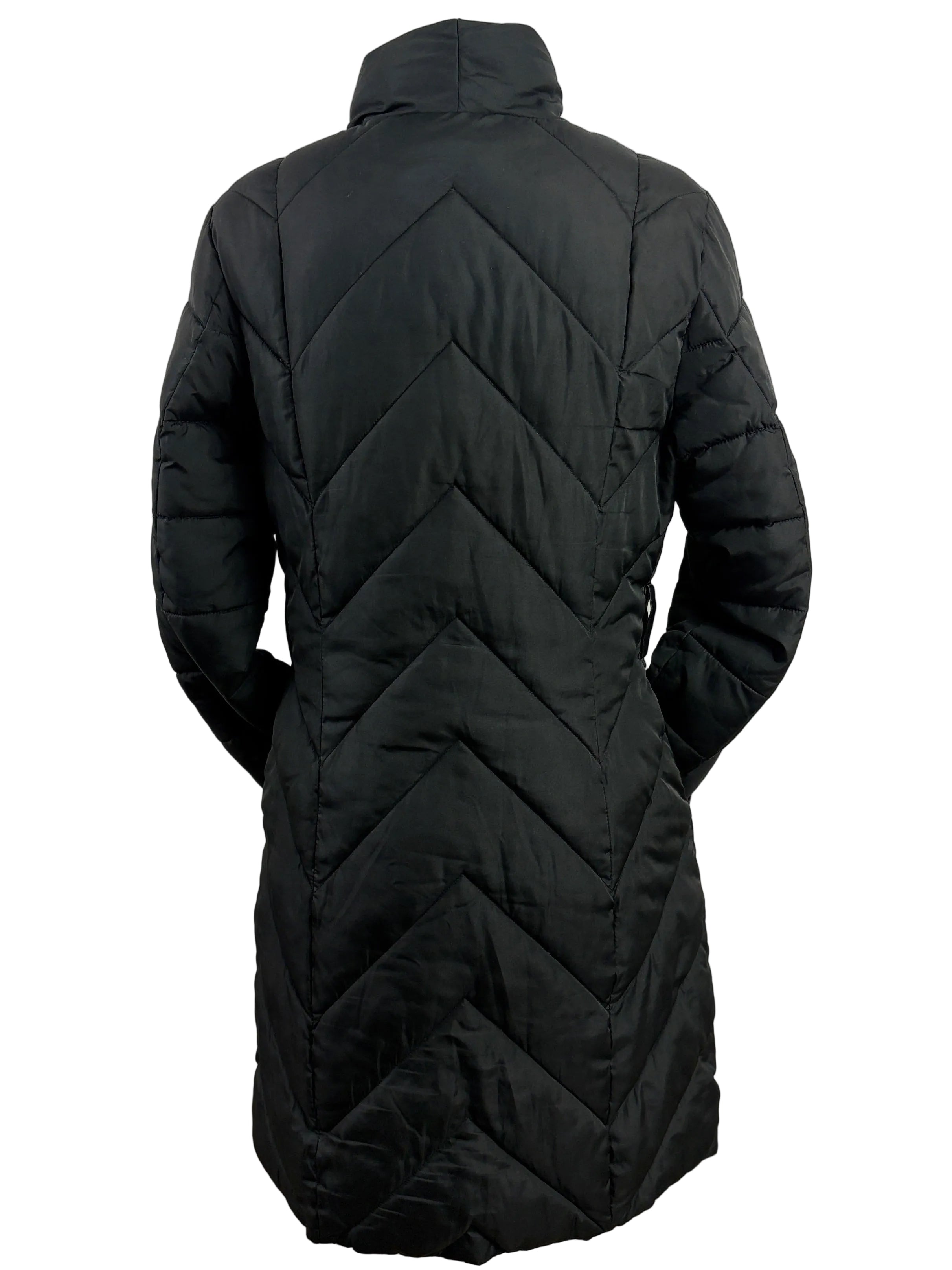Portmans | Zip Puffer Coat | Black | Size 8