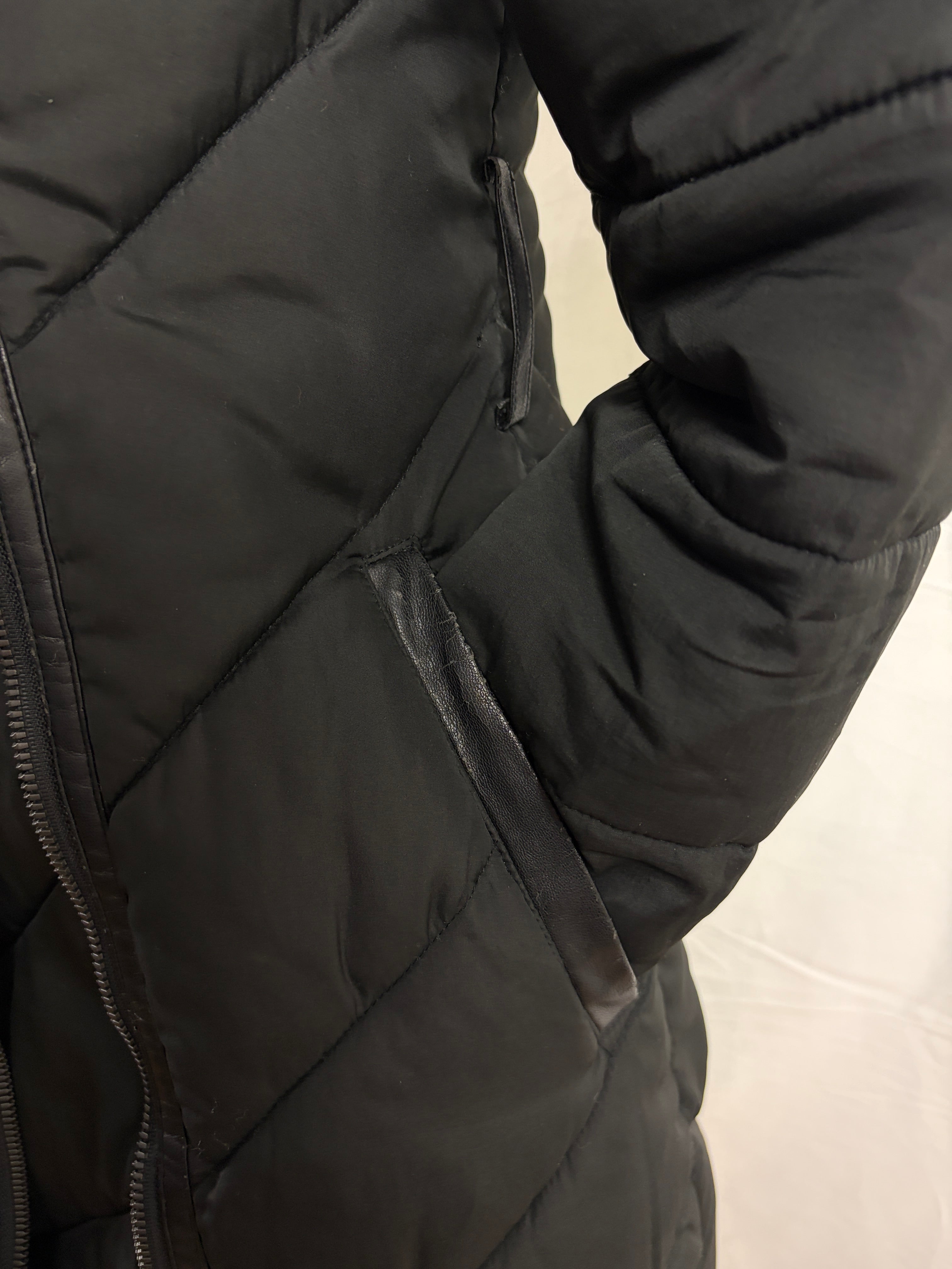 Portmans | Zip Puffer Coat | Black | Size 8
