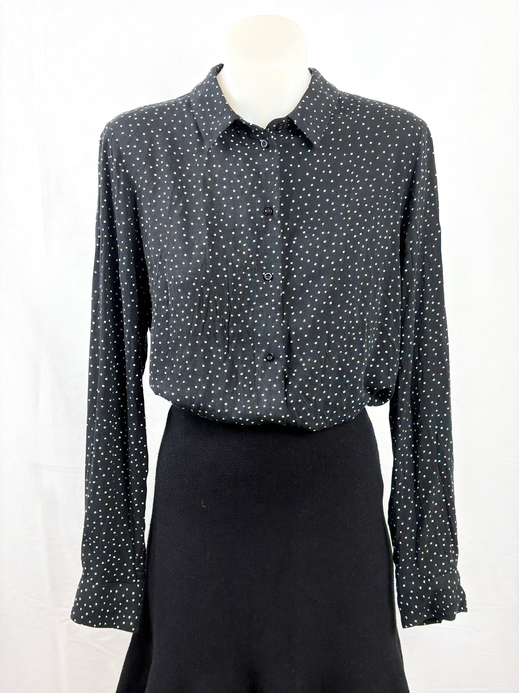 Witchery | Polka Dot Button-Up Shirt | Size 10
