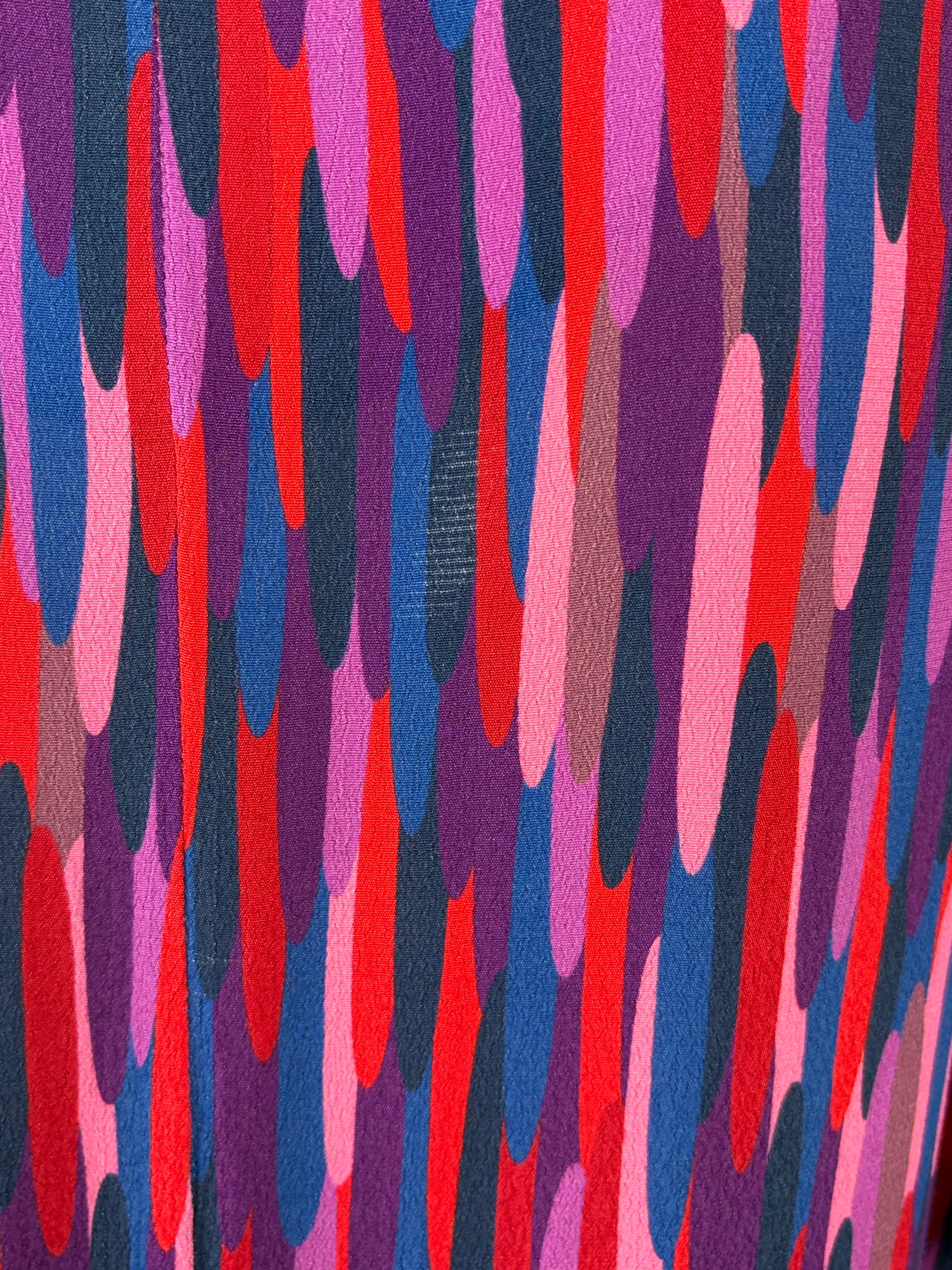 Harvest Lane Abstract Brushstroke Midi Dress - Size 12