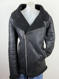 ASOS Faux Shearling Aviator Jacket