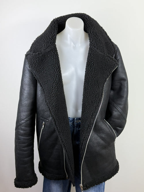 ASOS Faux Shearling Aviator Jacket