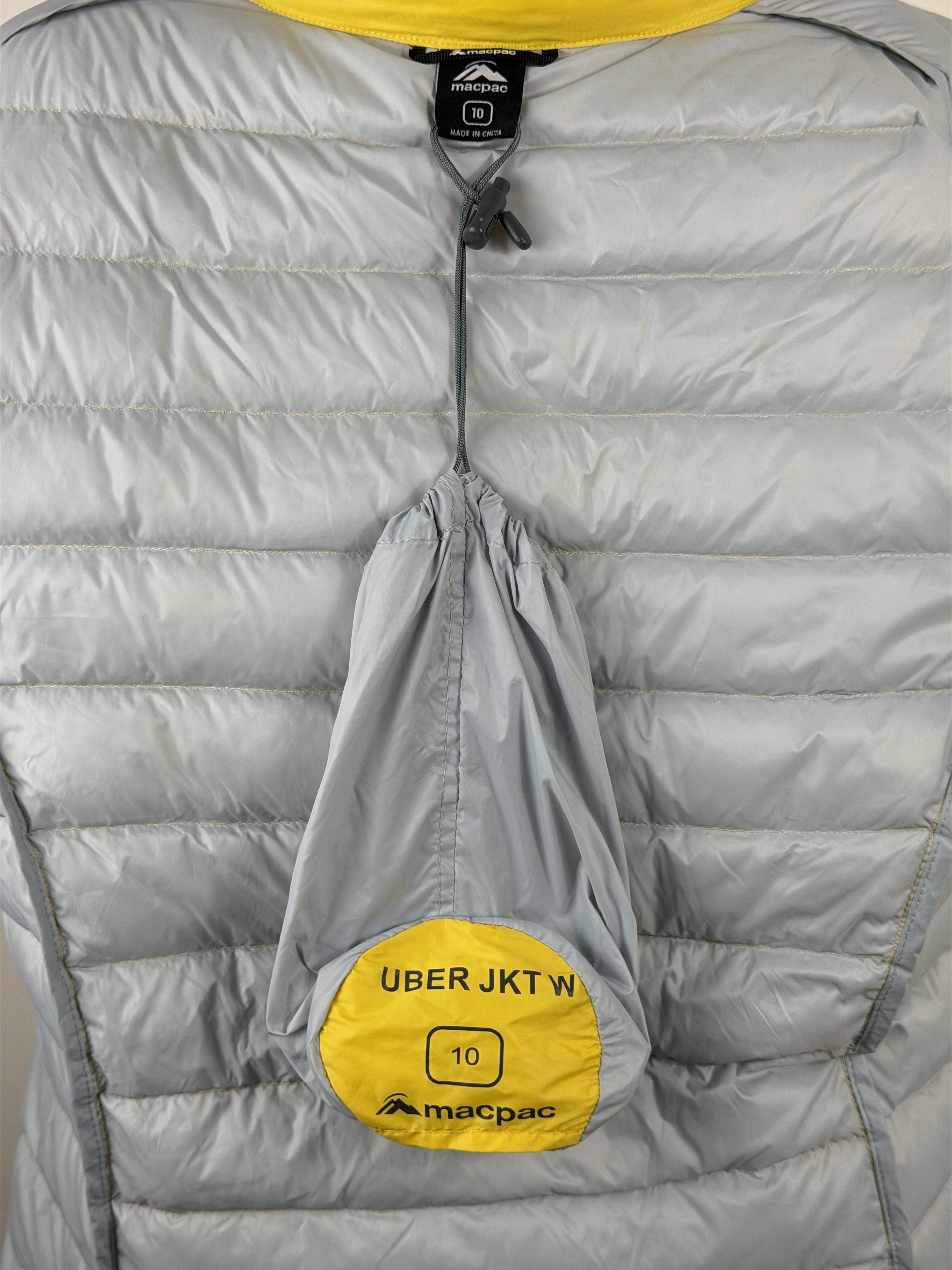 Macpac Uber Jacket Women's Down Puffer in Yellow