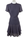 Portmans Geometric Print Flounce Hem Dress