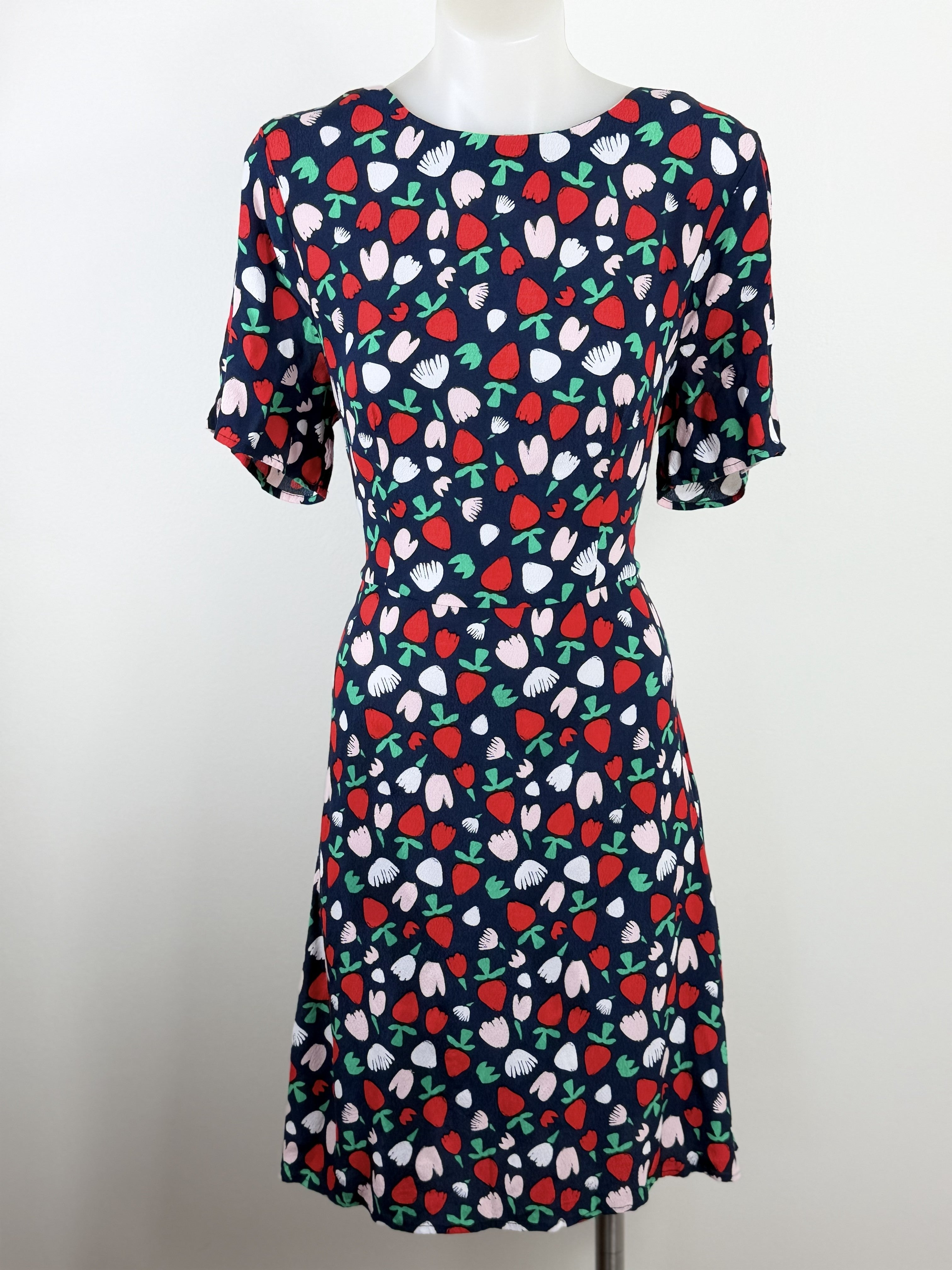 French Connection Strawberry Print Mini Dress