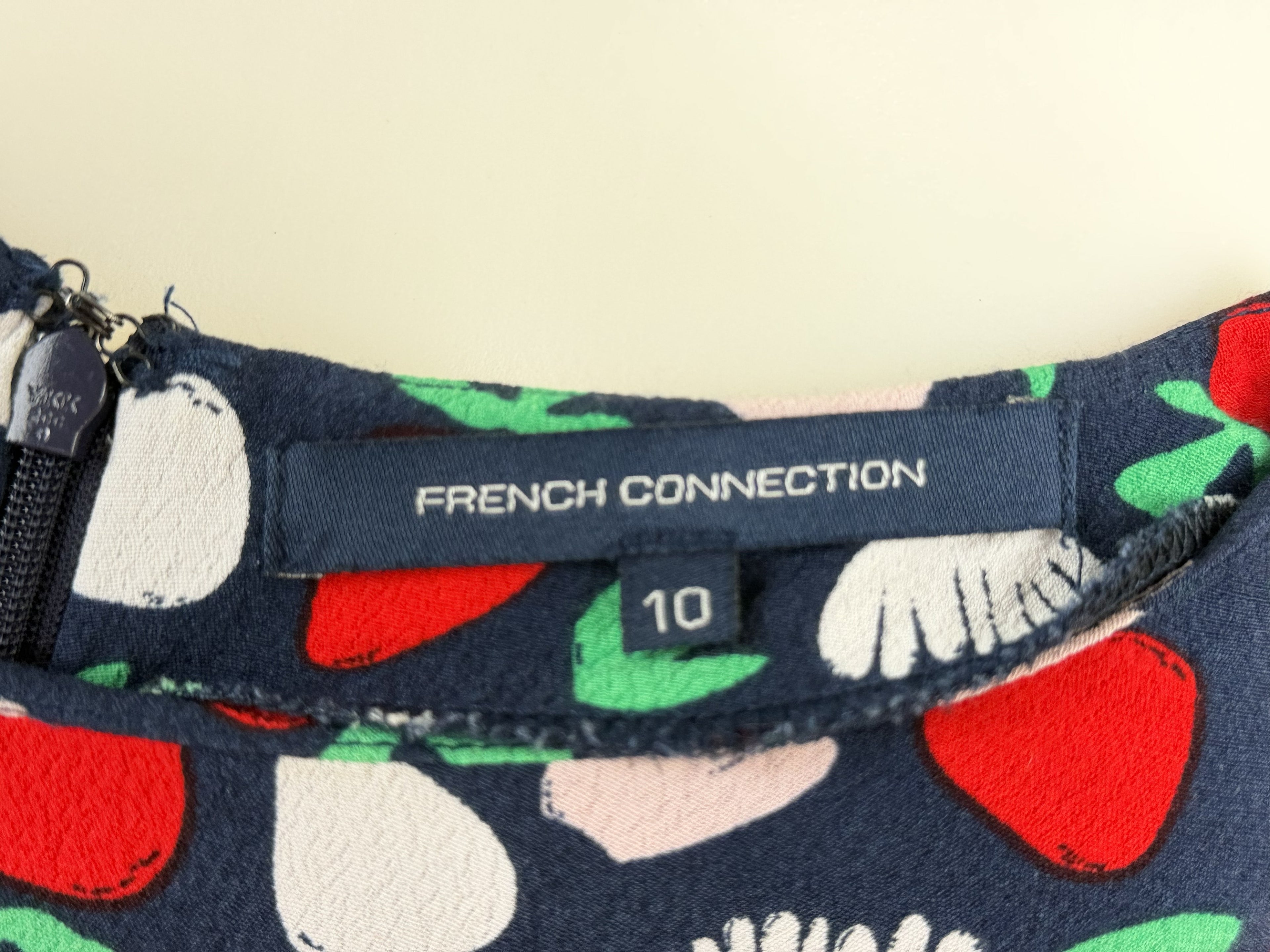 French Connection Strawberry Print Mini Dress