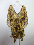 Ishka Leopard Print Kaftan — Brand New With Tags