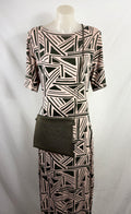 Oxford Woman Abstract Geometric Print Midi Dress