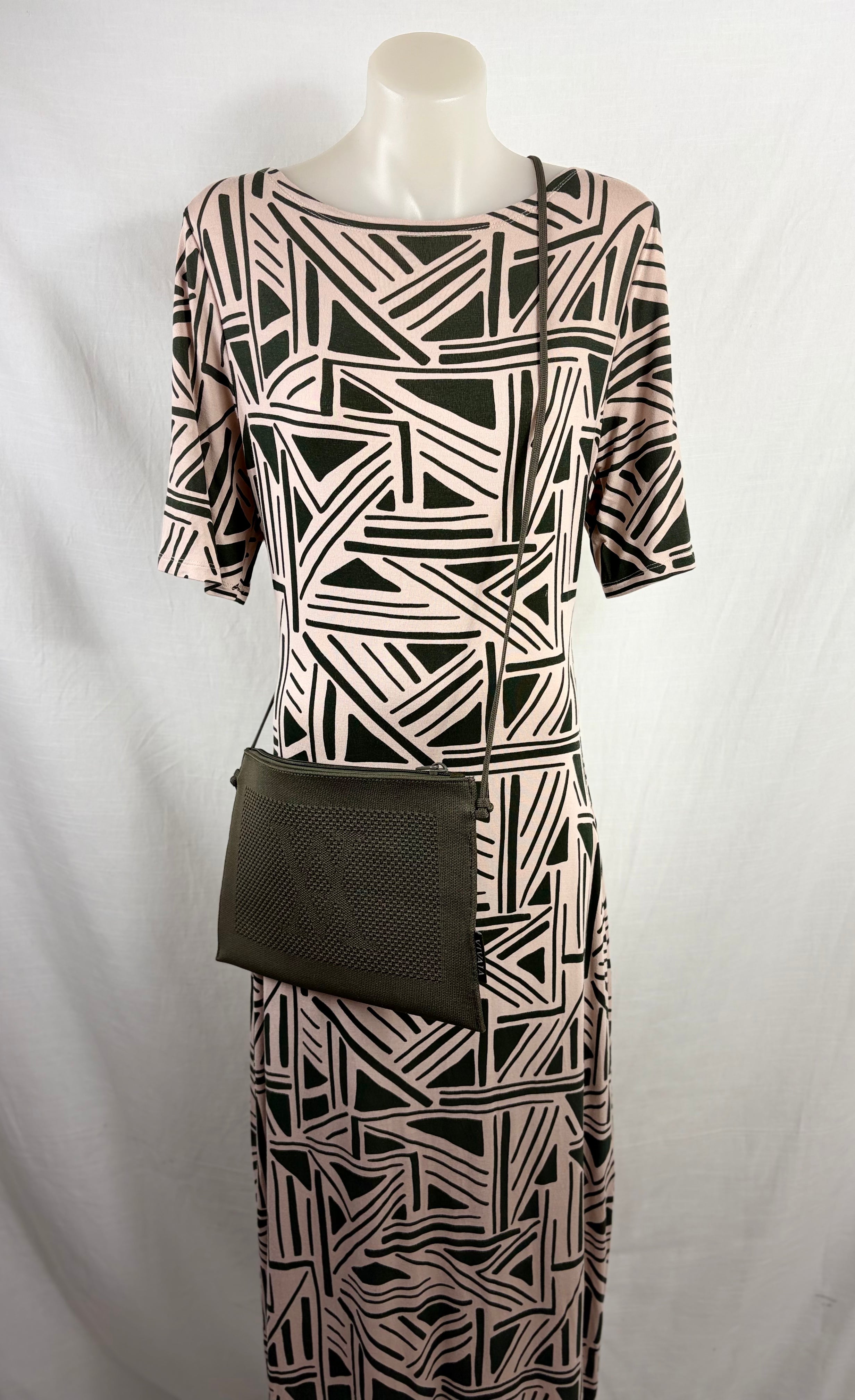 Oxford Woman Abstract Geometric Print Midi Dress