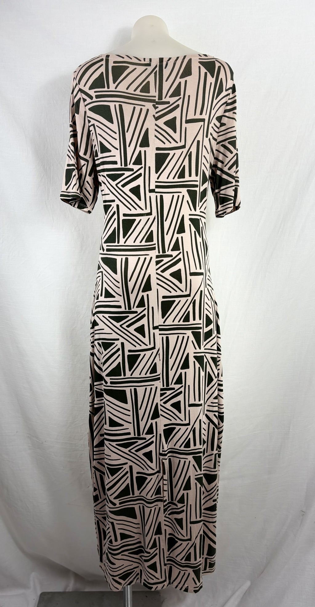 Oxford Woman Abstract Geometric Print Midi Dress