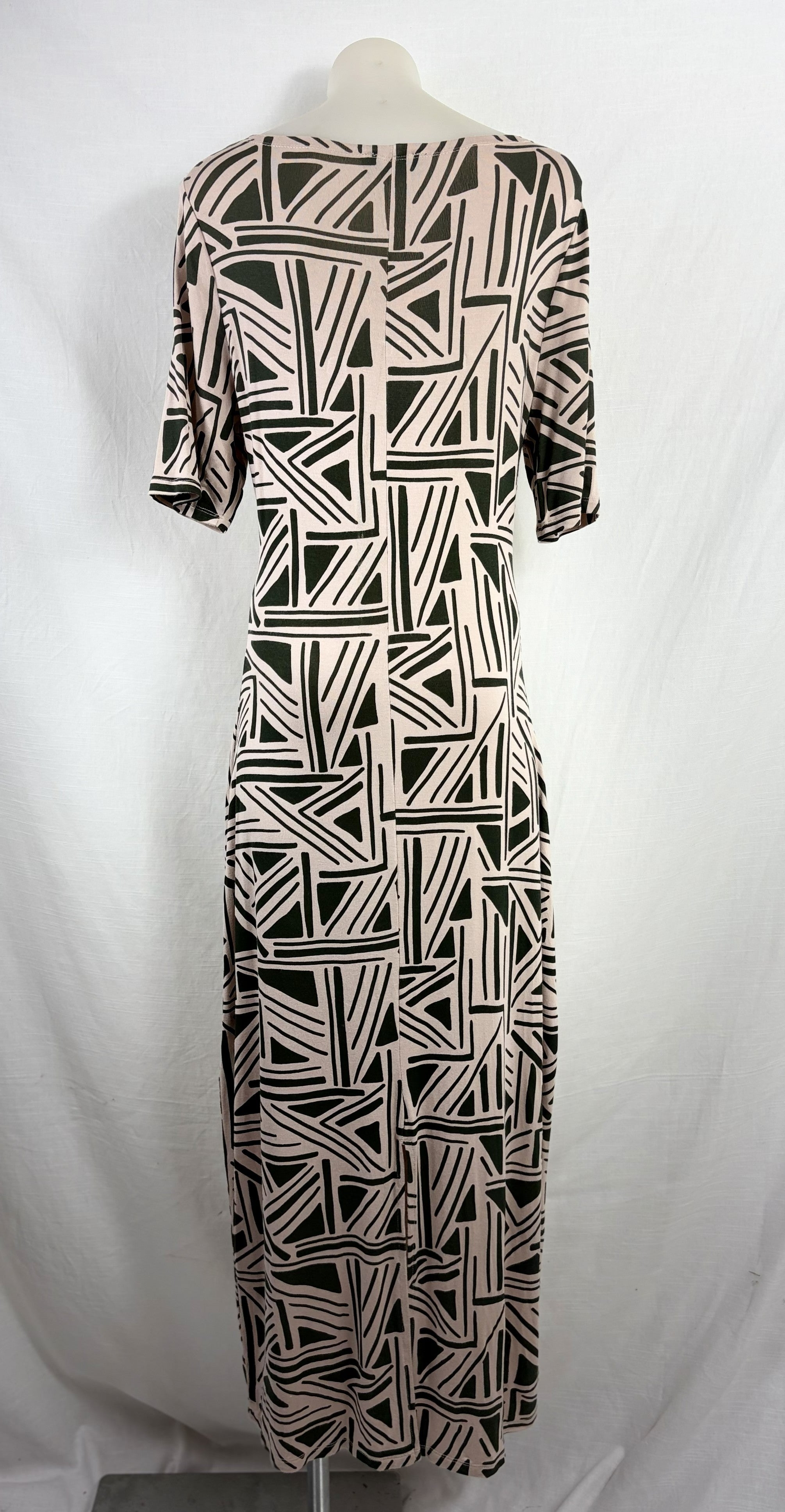Oxford Woman Abstract Geometric Print Midi Dress