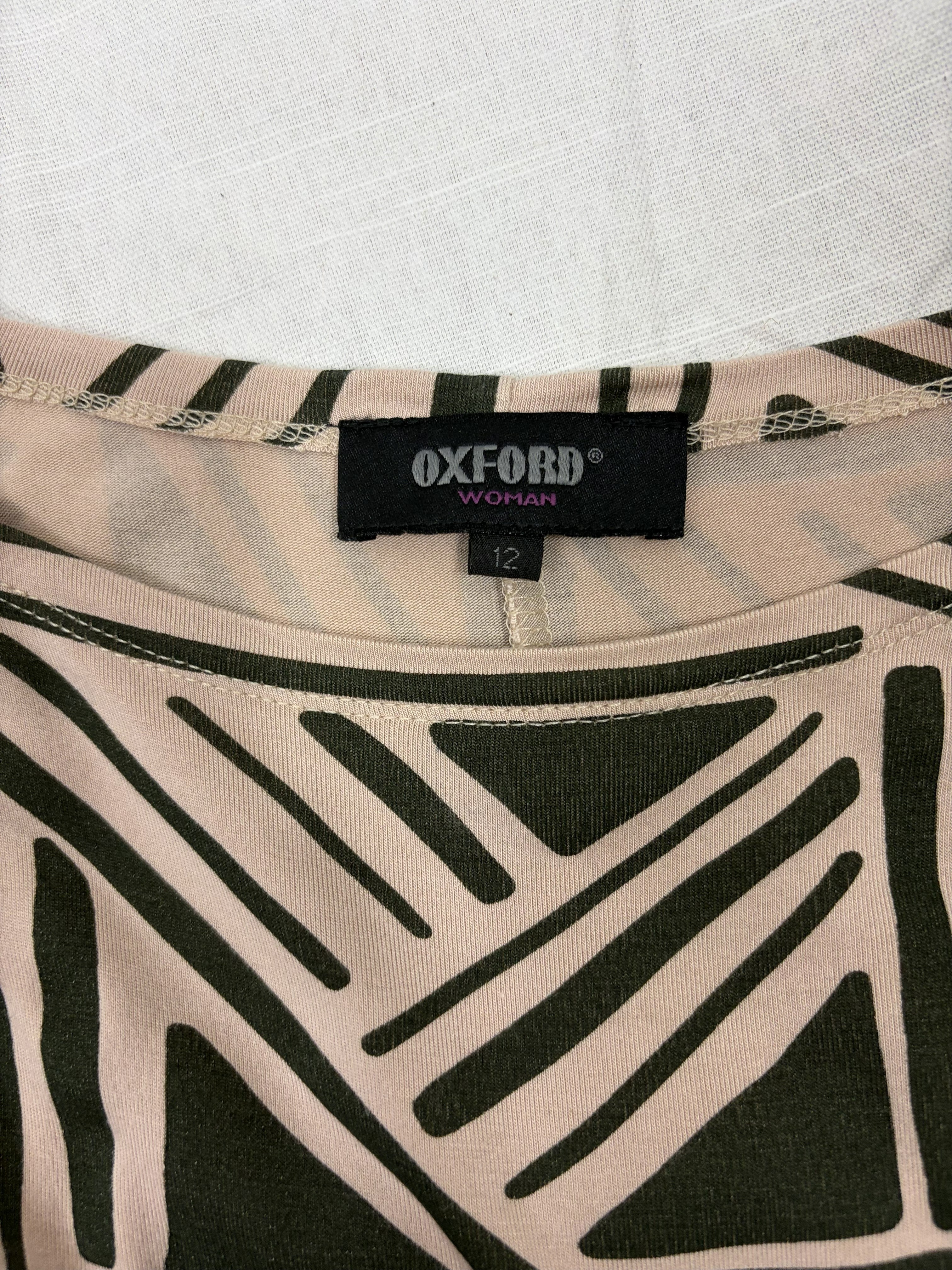 Oxford Woman Abstract Geometric Print Midi Dress