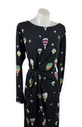 Leona Edmiston Hot Air Balloon Print Long Sleeve Twist Dress
