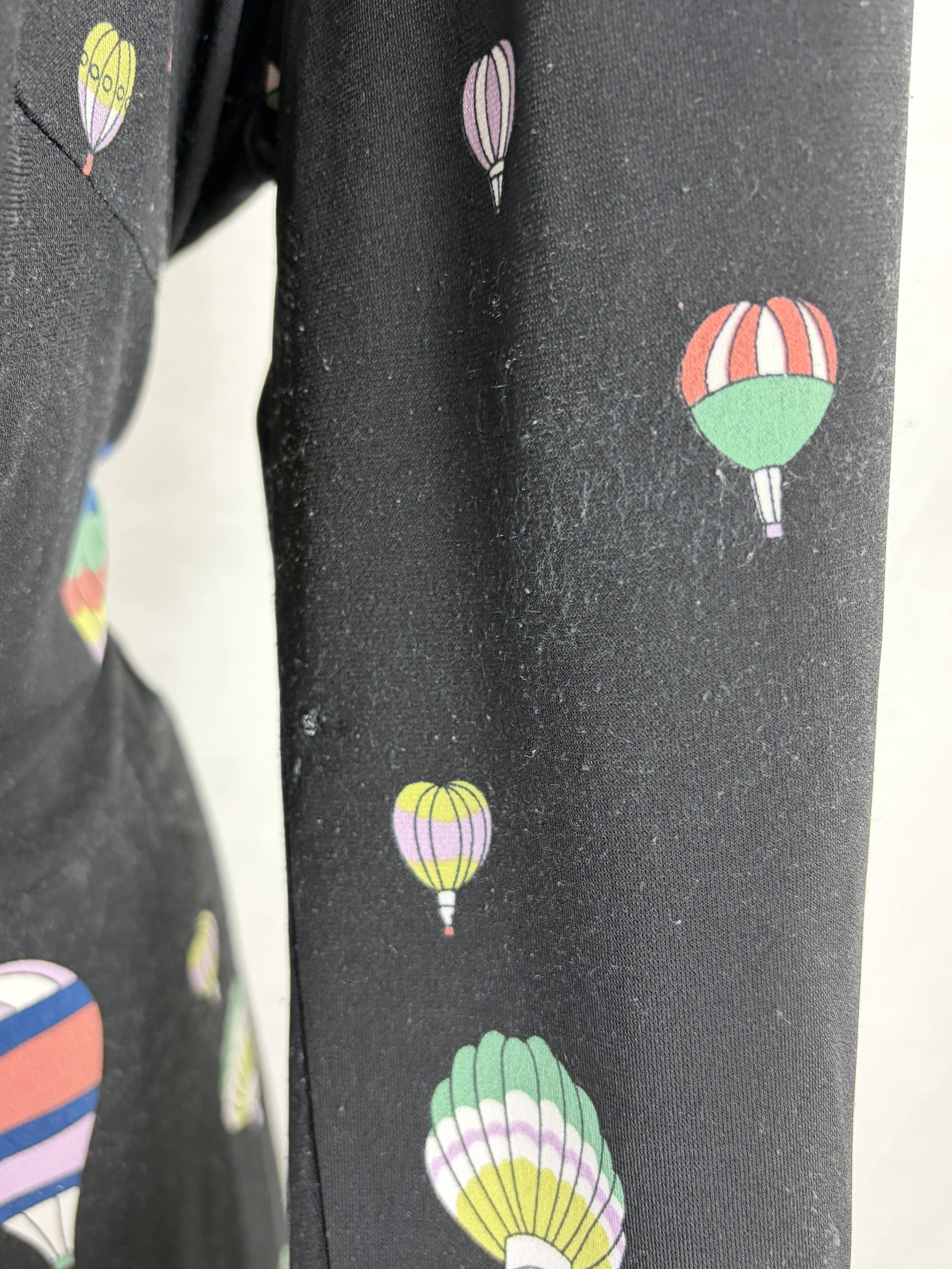 Leona Edmiston Hot Air Balloon Print Long Sleeve Twist Dress