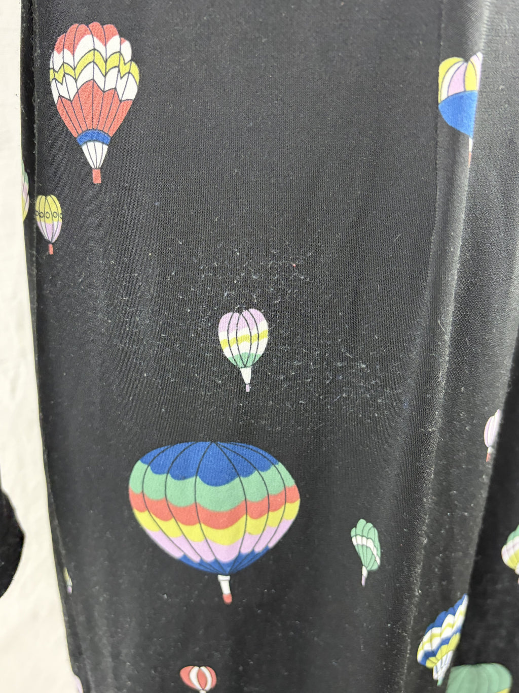 Leona Edmiston Hot Air Balloon Print Long Sleeve Twist Dress