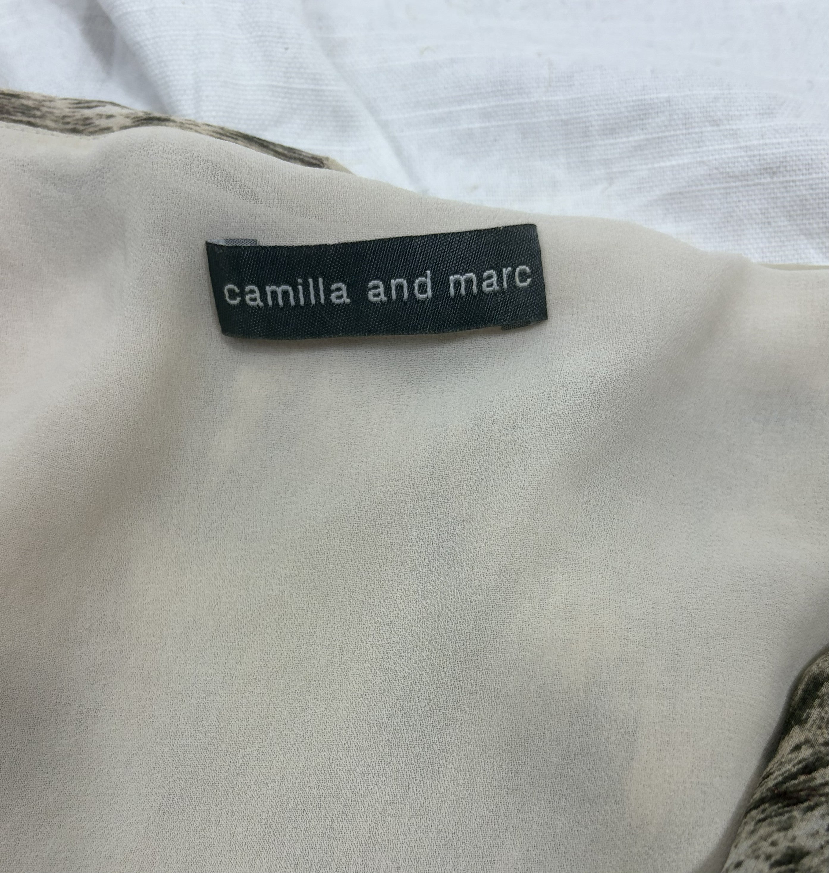 Camilla and Marc Pure Silk Twilight Fleece Print Top
