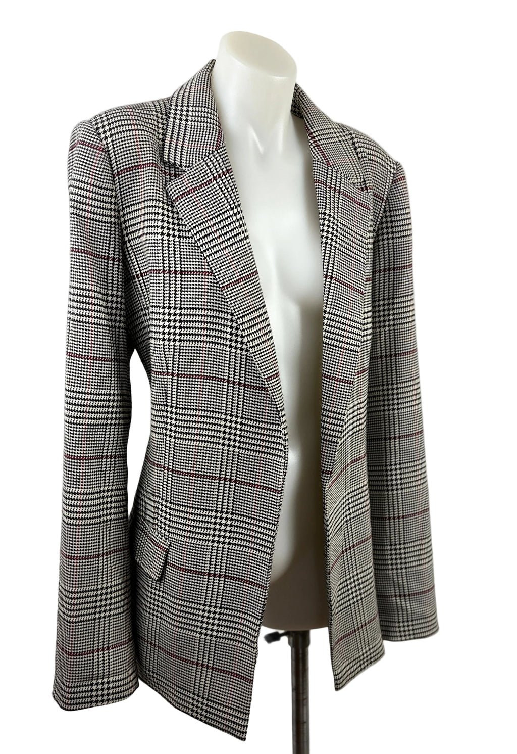 Sportsgirl | Houndstooth Plaid Check Blazer | Size 12
