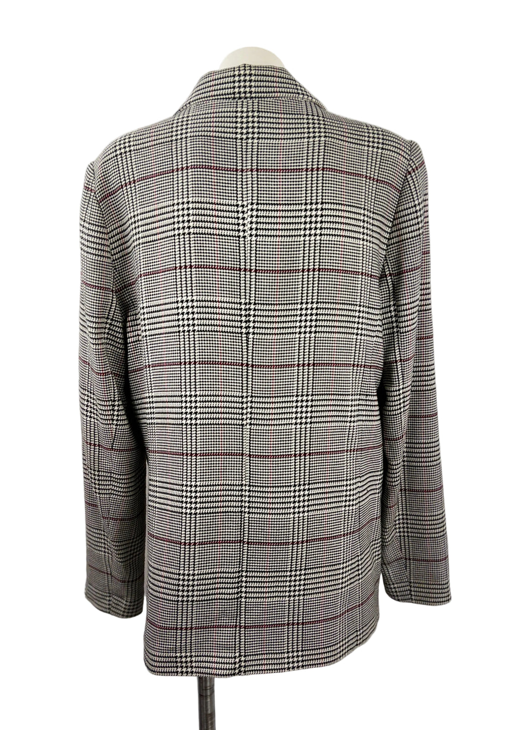 Sportsgirl | Houndstooth Plaid Check Blazer | Size 12