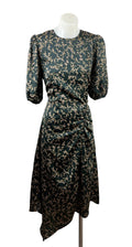 Stella Ditsy Floral Ruched Midi Dress