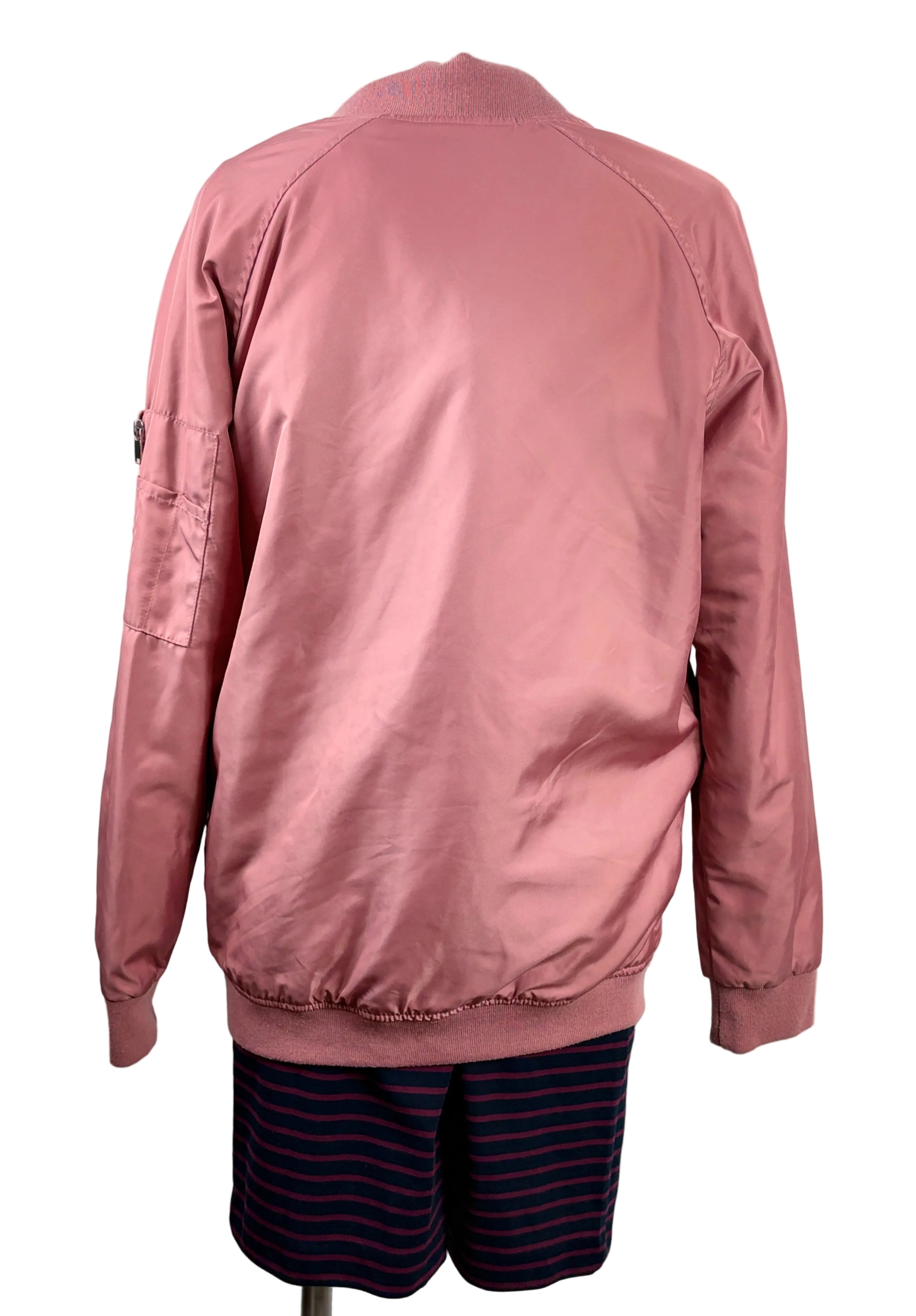 Atmos & Here | Oversized Bomber Jacket | Dusty Pink | Size 6