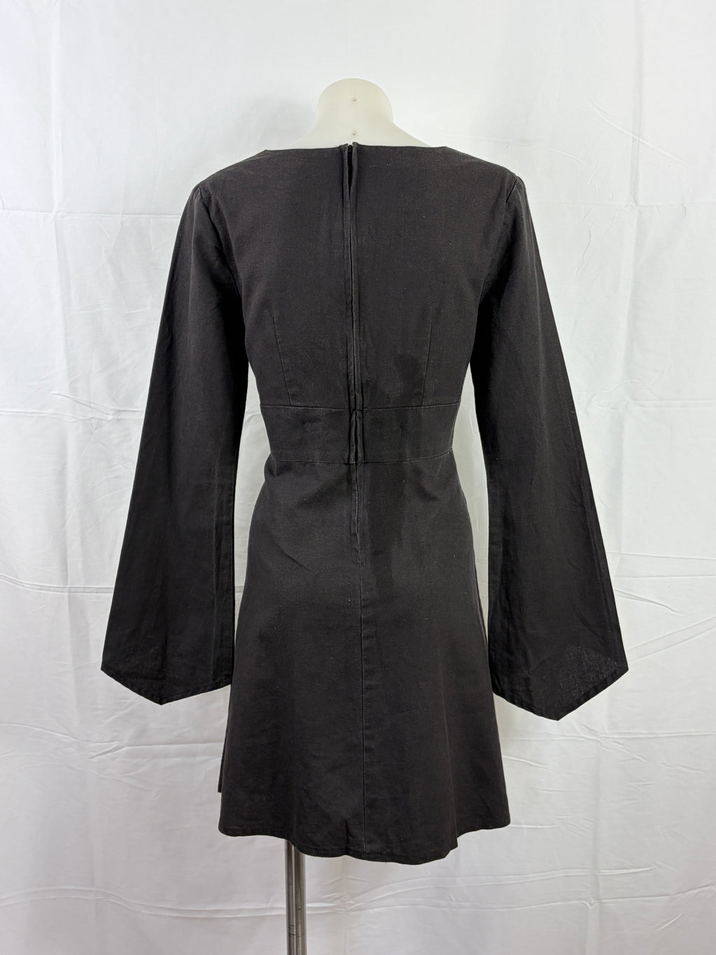 Thumbelene Embroidered Bell Sleeve Mini Dress – view 3 of 5