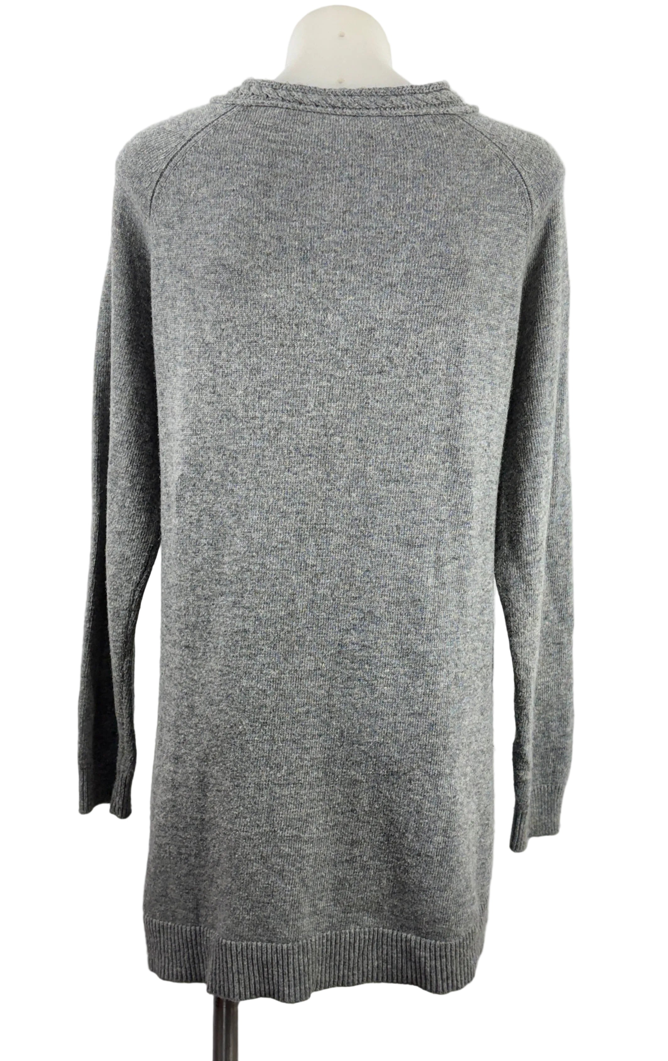 Grey Cable Knit Jumper