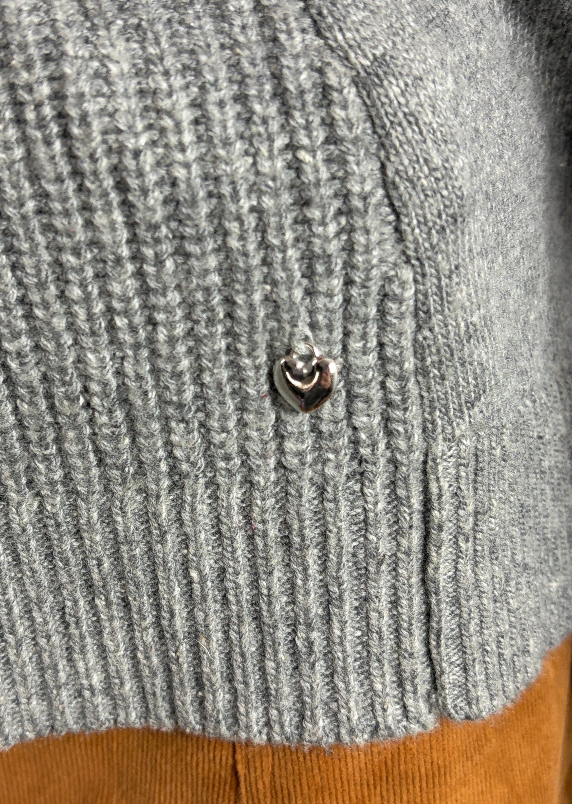 Grey Cable Knit Jumper