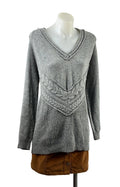 Grey Cable Knit Jumper
