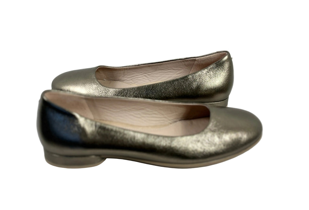 Ecco Metallic Leather Ballet Flats | Size 36