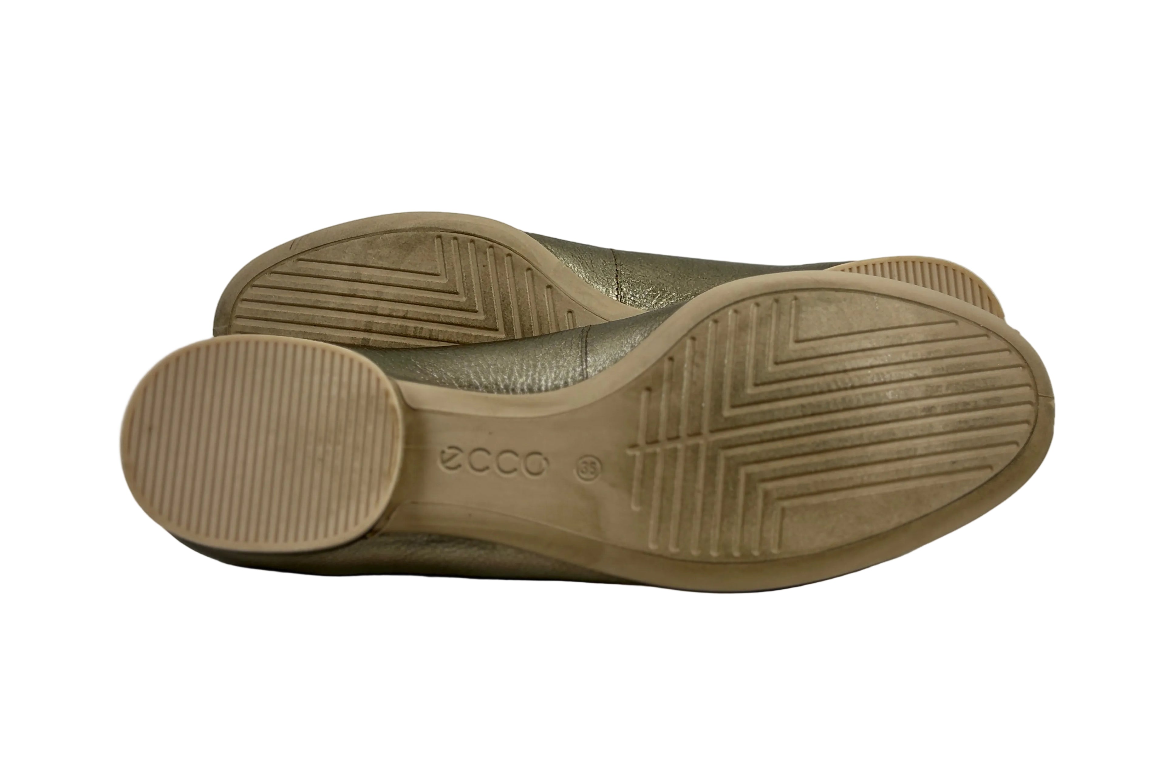 Ecco Metallic Leather Ballet Flats | Size 36