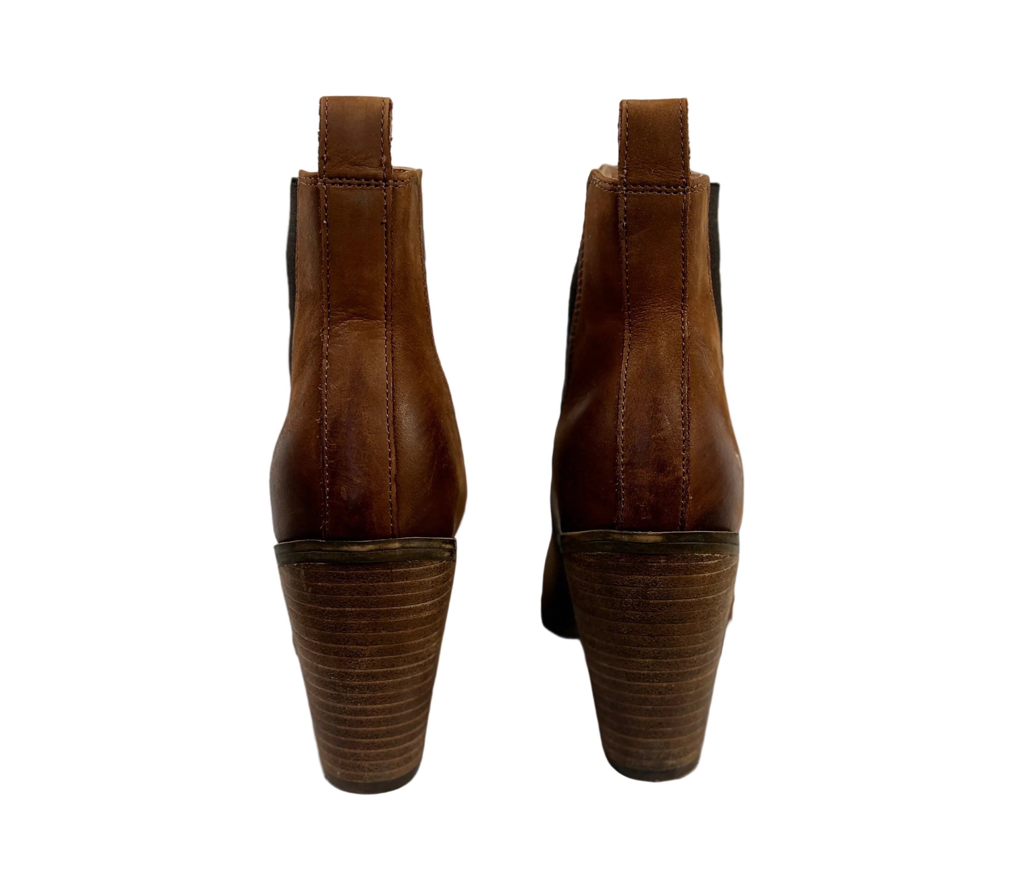 Windsor Smith Lille Tan Leather Ankle Boots | Size 10