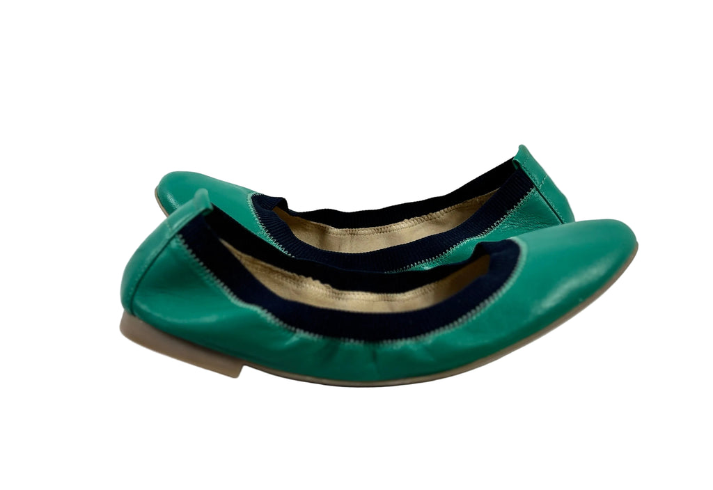 Boden Hettie Flexi Ballerinas — Wild Meadow & Navy (New/Unworn) | Size 41