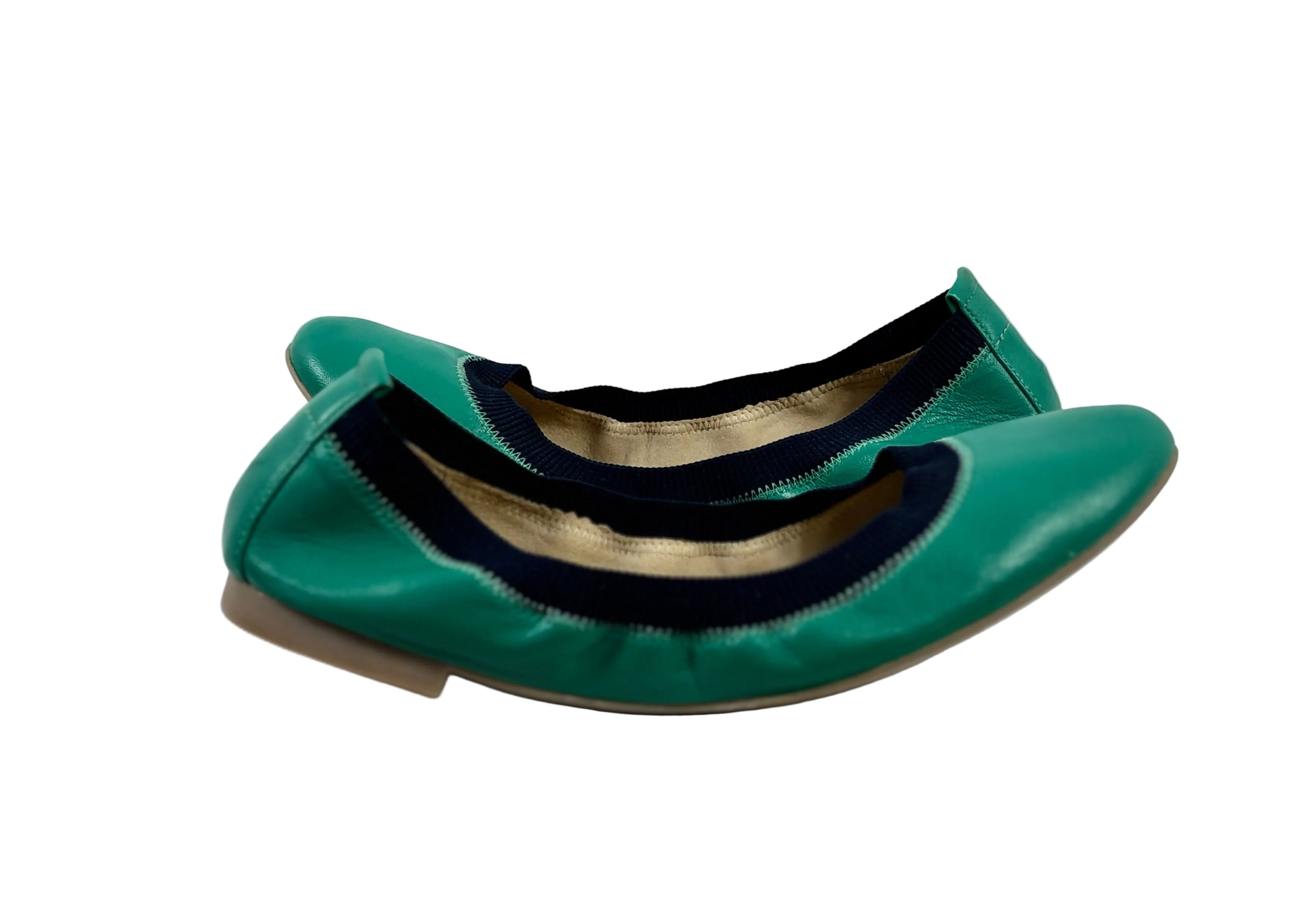 Boden Hettie Flexi Ballerinas — Wild Meadow & Navy (New/Unworn) | Size 41