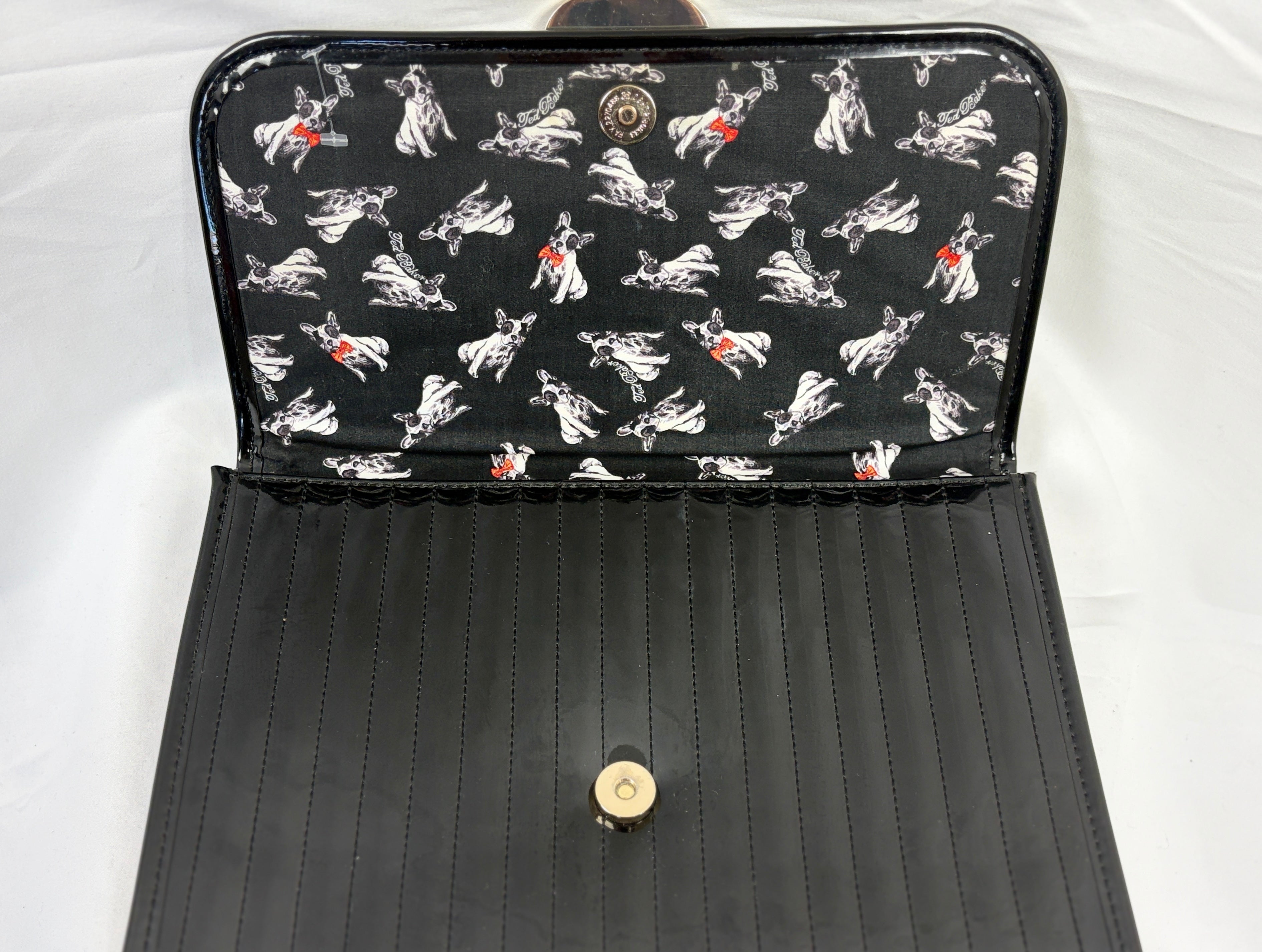Ted Baker Folio Clutch With French Bulldog Lining