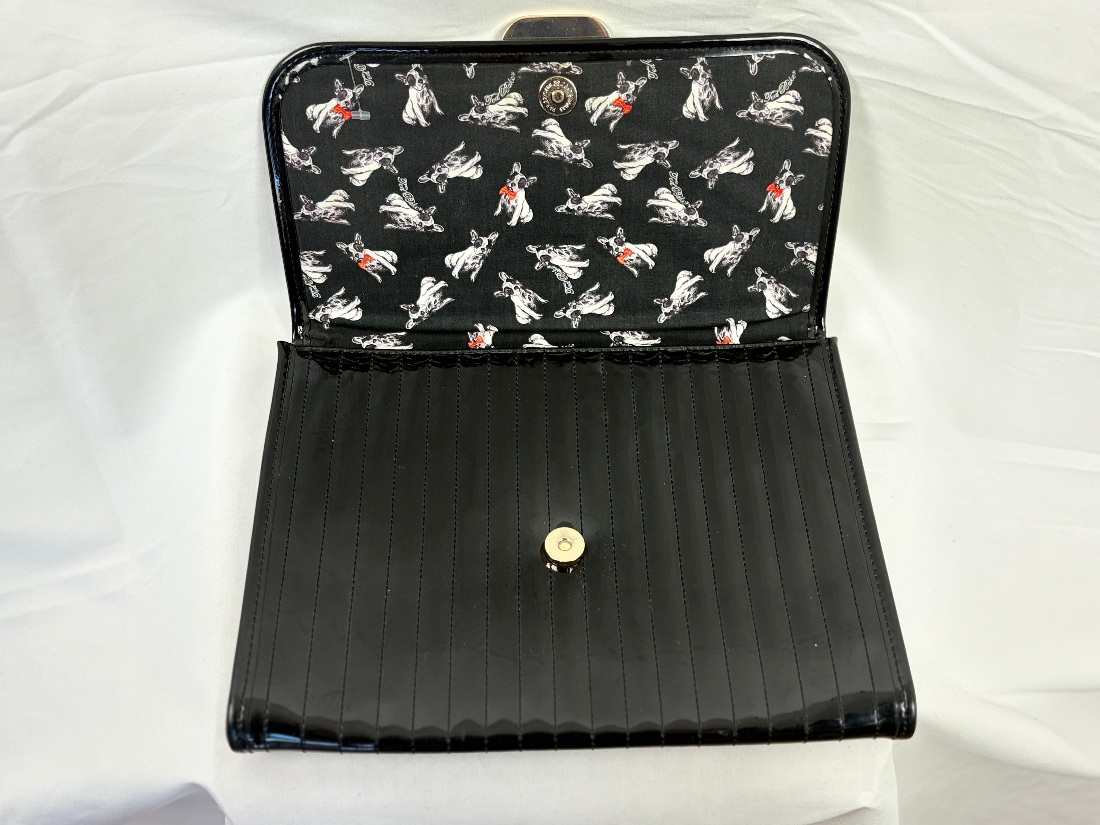 Ted Baker Folio Clutch With French Bulldog Lining