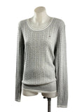 Tommy Hilfiger | Cable Knit Crew Neck Jumper | Grey | Size L
