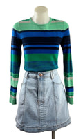 Marcs Blue & Green Knit Top