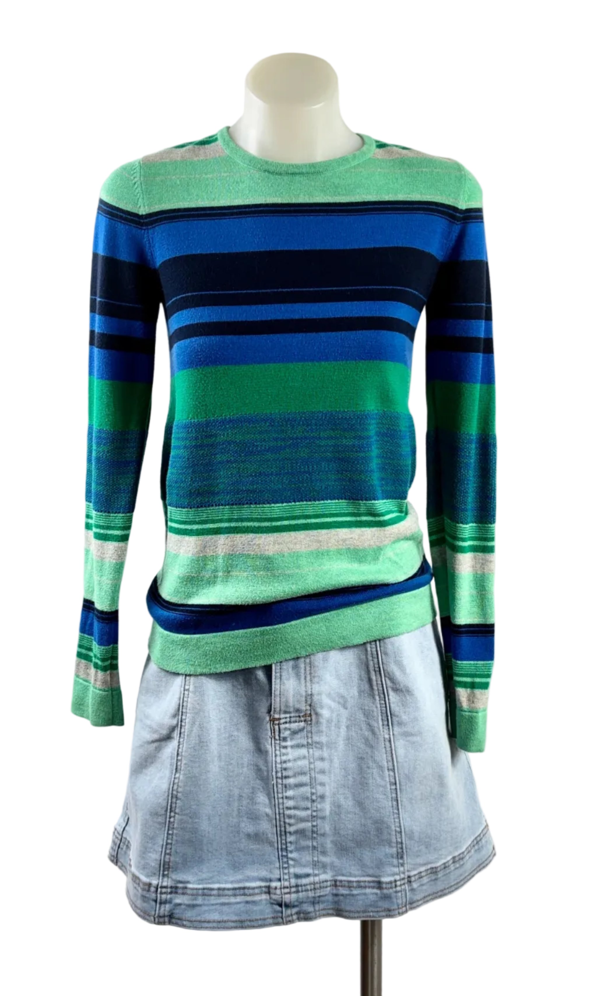 Marcs Blue & Green Knit Top