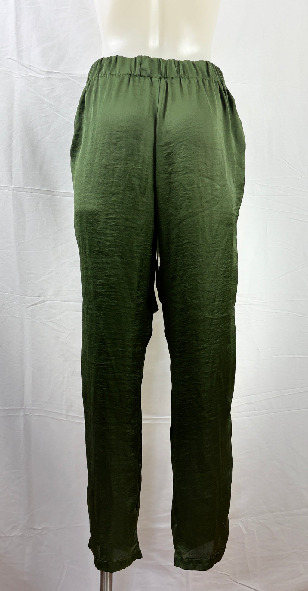 Carolina Green Silky Pants | Size S