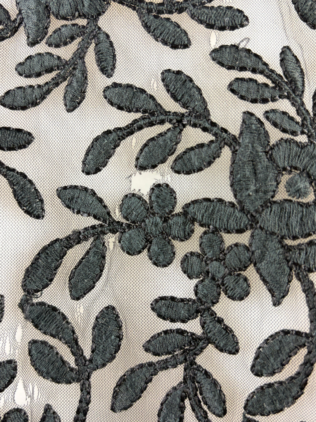 Aje | Embellished Floral Lace Top | Black | Size 6