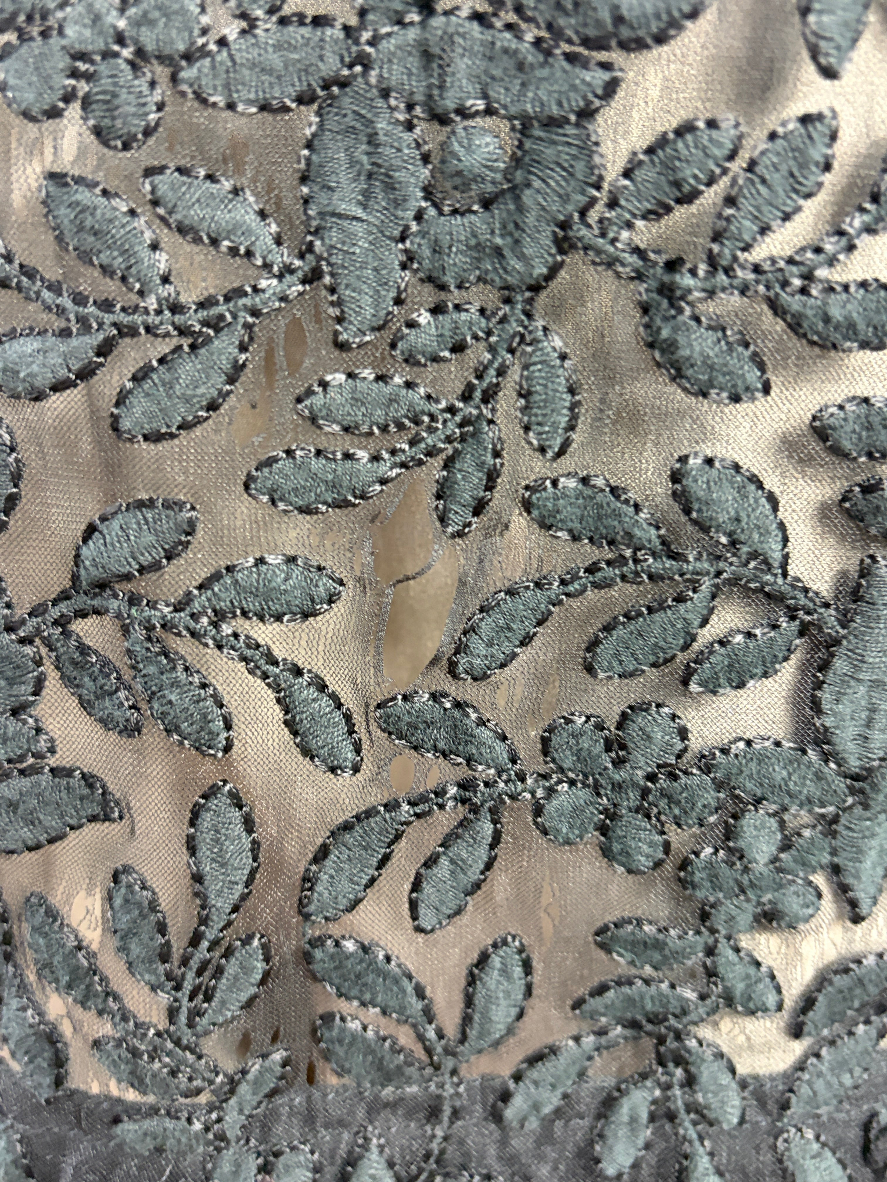 Aje | Embellished Floral Lace Top | Black | Size 6
