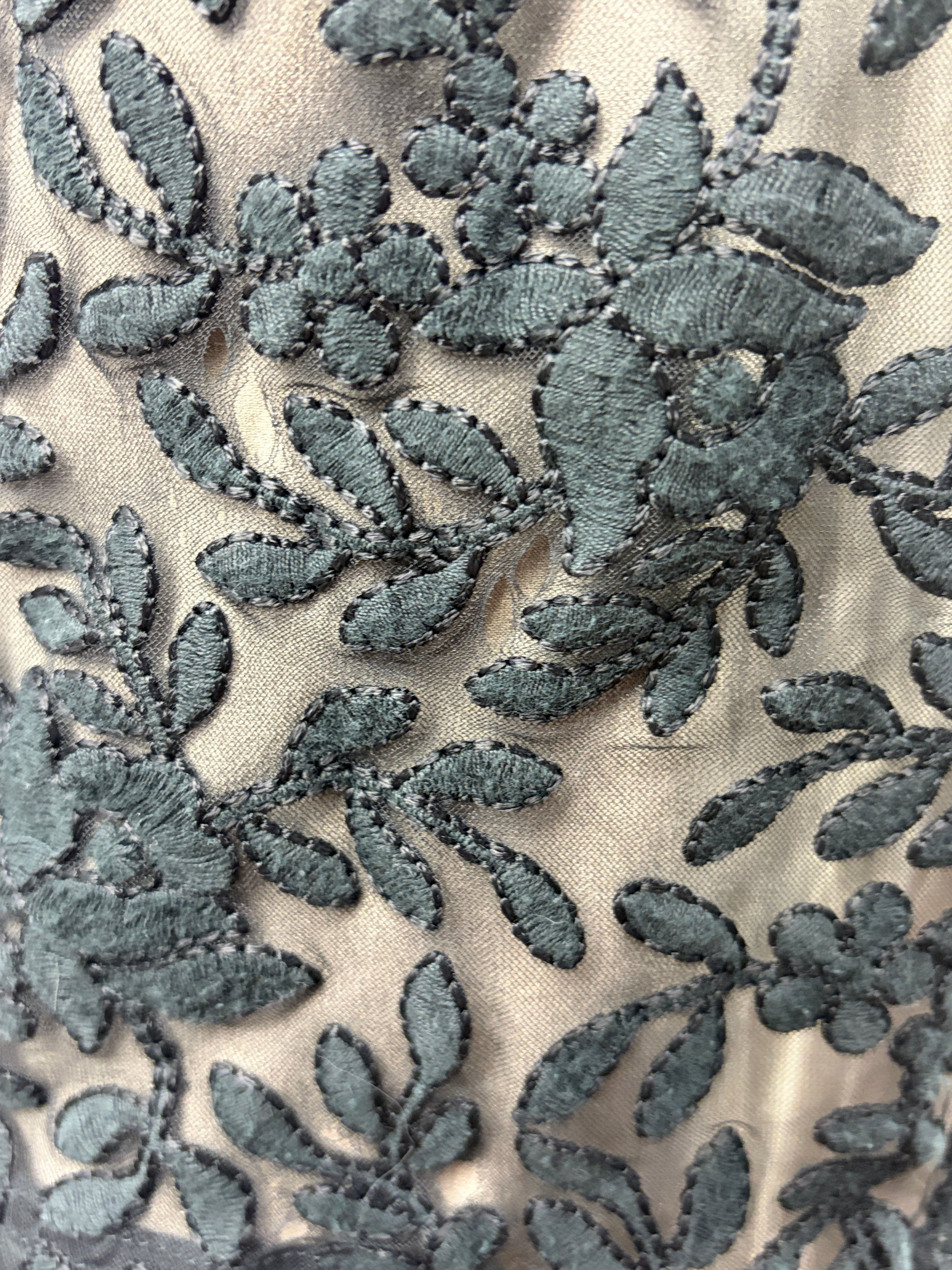 Aje | Embellished Floral Lace Top | Black | Size 6