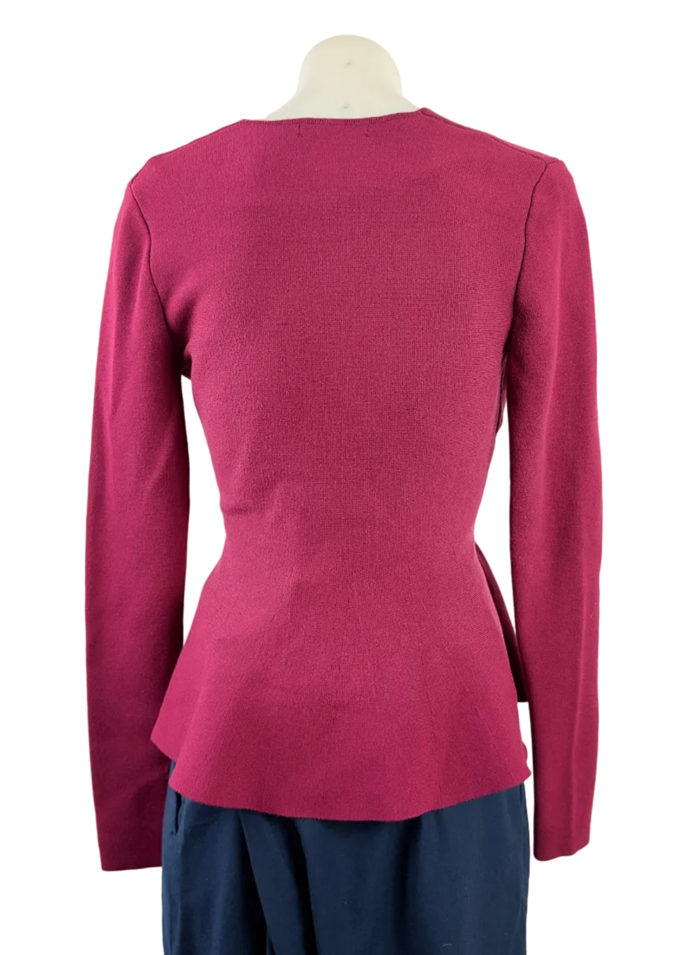 Portmans Wrap Jacket in Wine | XS