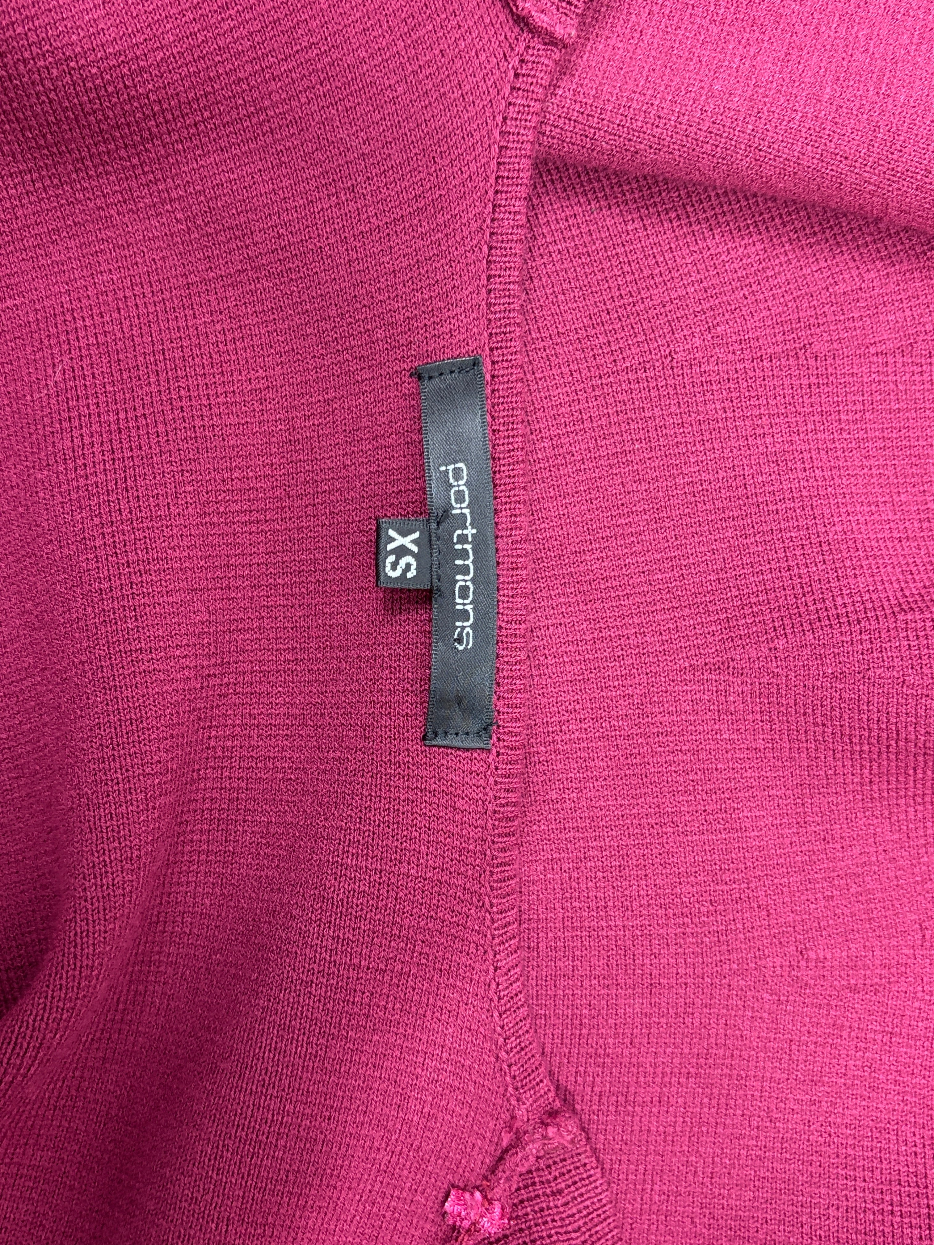 Portmans Wrap Jacket in Wine | XS