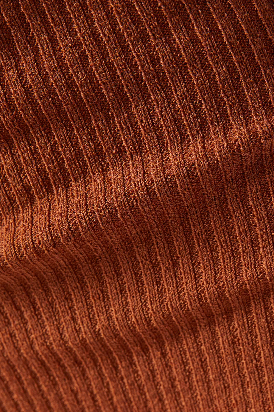 Mossman Dreaming Wild Rib-Knit Midi Dress in ginger biscuit – view 4 of 10