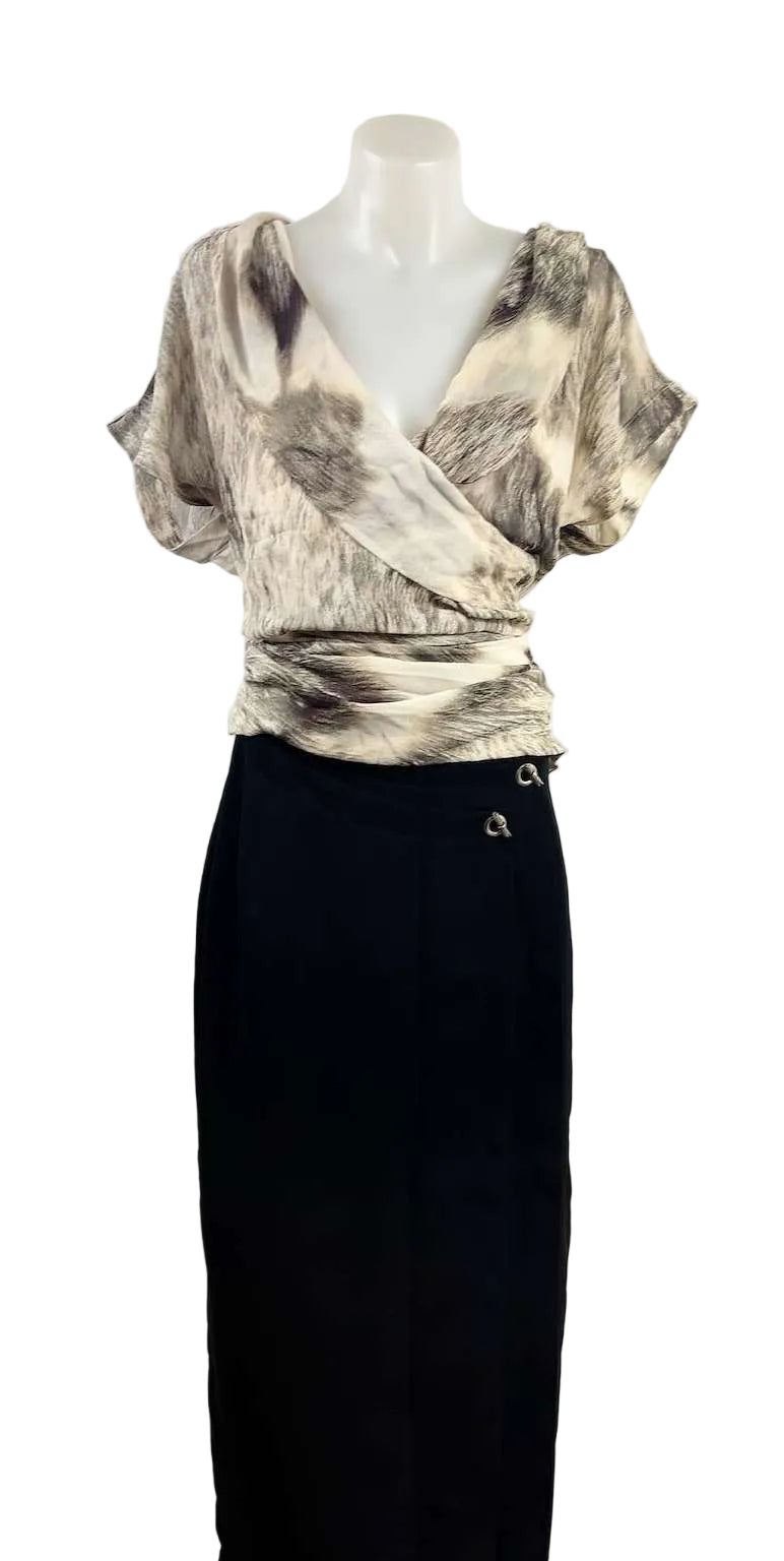 Camilla and Marc Pure Silk Twilight Fleece Print Top