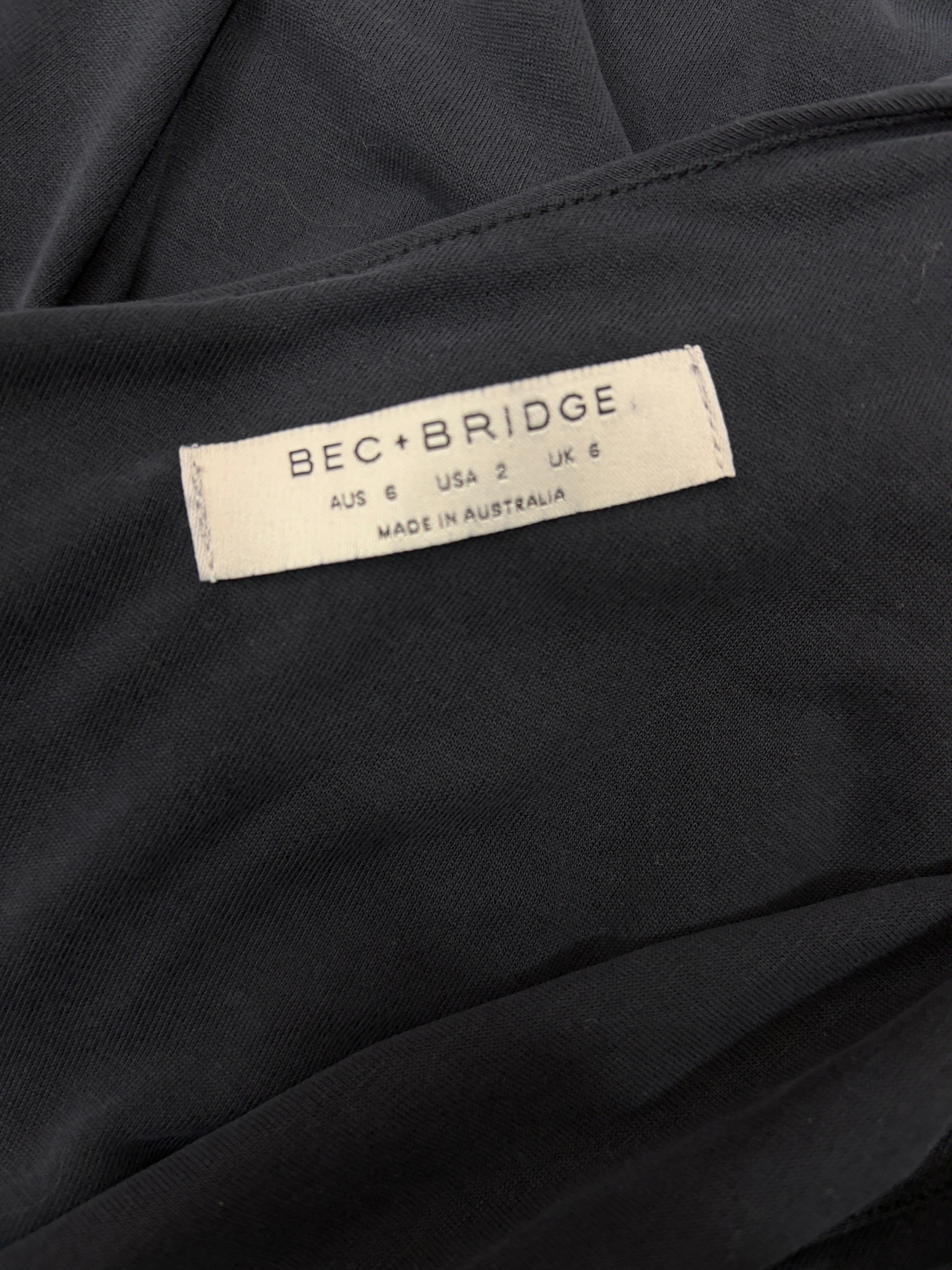 Bec + Bridge | One-Shoulder Asymmetric Midi Dress | Size 6